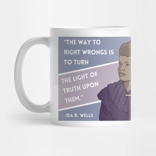 History Quote: Ida B. Wells - "The way to right wrongs.." Mug